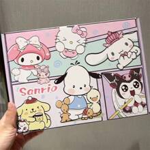 Sanrio 6 piezas. Sanrio Un grupo de lindos recortes de tarjeta, caja de avión, caja de embalaje linda, caja de regalo, caja de libro, caja de útiles escolares, de vuelta a la escuela