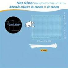 Balcony Cat Net, Pet Balcony Fence, Transparent Nylon Pet Net For Balcony/Stairs/Windows, Net Suitable For Cats And Dogs, Protective Net For Balcony, Window, Stairs - White - View 6