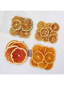1 Pack 5/10/20/50pcs Assorted Dried Fruit Slices (Orange, Yellow Lemon, Green Lemon), Dried Flowers Decoration Materials For Wreaths, Frames, Candles, Handicraft DIY, Fragrance