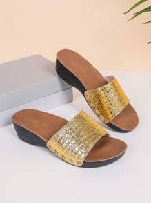 2022 New Chunky Platform Slide Sandals, Strap Slip-On Sandals, Versatile Women Summer Shoes