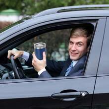 vaso Termos para Agua , Vaso Termico 30 oz - 900 ml , Vasos de Acero Inoxidable - Termos para Cafe - Mantiene la Temperatura , Regalos Para Mujer - Regalos para Hombre - Viaje(Azul marino) - Azul Marino - Ver 6