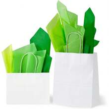 30 Sheets Assorted Green Tissue Paper Set Gift Wrap Paper Tissue Art Paper 3 Colors For Saint Patrick's Day DIY Arts And Crafts Birthday Easter Wedding Holiday Party Decoration - Multicolor - View 5