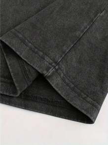 230g Washed, Feather Fairy Print T-Shirt, High-Quality Wax Printed Cotton Retro Fashion Brand T-Shirt, Men's T-Shirt, Beach Essential, Summer T-Shirt, Holiday Gift, Perfect Gift