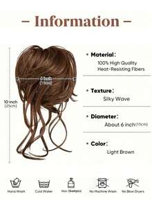 Synthetic Hair Bun Chignon Messy Curly Hair Band Elastic Scrunchy False Hair Pieces For Women Hairpins Black Brown Synthetic Elastic Curly Messy Bun Hairpieces Scrunchie Black Blonde Brown Natural Fake Hair Chignon Band Updo Donut For Women - Multicolor - View 4