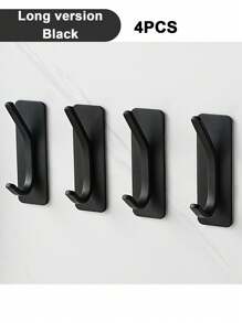 1/2/4PCS Strong Adhesive Wall Hooks,Self-Adhesive Hooks,Towels Hanger Hook,Coat Hanging Rack,Key Holder,Bathroom Kitchen Storage Hardware Accessories,Stainless Steel,Heavy Duty Towel Hooks,Clothes Rack Without Drilling,Powerful Waterproof Hooks,Shower Curtain Hooks,Wall Mounted,Rack For Towel,Hooks On The Wall,For Hanging Bathrobe Sponges In Bedroom,For Shower, Classroom, Garage, Apartment, College Dorm, Cabinets, Fridge, Organizer