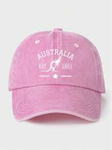 Vintage Style Australia Letter Graphic Print Trucker Hat, Mother's Day Gift, Adjustable Breathable Sweat-Absorbent Sun Protection Hat, Suitable For Casual Outdoor Sports, Travel And Daily Wear In Summer
