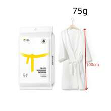 1 pieza Bata de baño desechable de hotel, bata de dormir japonesa larga y gruesa portátil, bata de baño desechable de hotel, artículos esenciales de playa, de vuelta a la escuela