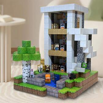 New Magnetic Blocks-Build Mine Magnet World Set For , Sensory Construction Toys For Toddlers Christmas Gifts