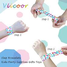 30PCS/36PCS/60PCS 拍手镯、拍手镯、派对用品手镯、拍手镯、彩色手镯、减压玩具，适合日常办公、学习或作为生日礼物、万圣节、圣诞节、毕业季、节日派对礼物（各种图案和款式）、派对礼品按扣手镯、生日赠品、派对装饰品