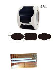 120 张/包可重复使用黑板标签贴纸，防水可移除非粘性标签，适用于家庭厨房调味罐