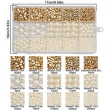 1 Caja De 200 Piezas De Cuentas De Forma De Copo De Nieve En Dos Tonos De 6mm, Adecuado Para Pulseras De Bricolaje, Collares Y Material Para Hacer Joyas Artesanales