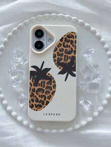 1 件时尚豹纹草莓白鳄鱼皮 TPU 防震手机壳适用于 16/15/14/13/12/11/XS MAX/X/XS/XR/7 Plus/8 Plus/7/8 - 米色 - 查看 2