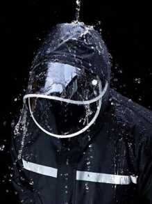 2pcs/Set Unisex Full Body Waterproof Rain Jacket & Pants Set