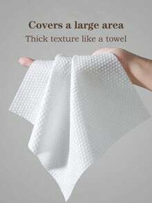 600片/400片/300片/200片/100片/50片/30片装一次性毛巾，加厚加大面巾，柔软卸妆湿巾，干用，护肤配件，适合敏感肌肤，干湿两用无纺布材质，柔软面巾，海滩度假必备，旅行必备 - 彩色 - 查看 3