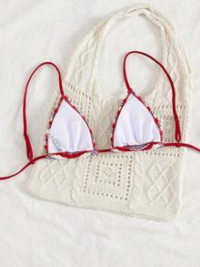 Bộ đồ bơi liền thân màu đỏ gợi cảm và thời trang dành cho nữ, áo bikini mùa hè đi biển. - Nhiều màu - Xem 2