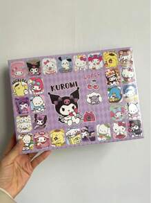 Sanrio 40 Piece Set Of Sanrio Black Rice And Hello Kitty Handmade Christmas Set - Fun Punching Activity Set, Suitable For Party Gifts And Home Decoration Sanrio Toys, Punching Fun Gift Pendants, Blind Box Stalls (Random Internal Style And Color, Random Outer Packaging