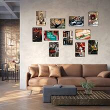 AMOCZYL saisonale Feiertags-Dekorationen, dekorativer Ständer & Gedenkplakette Outdoor Blechschilder Vintage Metallschild "Wenn dich hier etwas beleidigt... Gut Lachen" - Wandhängende dekorative Plakette, Mehrzweck Innen-/ Außenbereich Verwendung, Keine Stromversorgung nötig, 8x12 Zoll