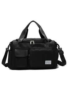 1pc Women Personalized Sports Gym Bag, Multi-Function Travel Duffel Bag With Shoe Compartment & Wet Dry Pocket, Fashionable Versatile Shoulder Bag, Large Capacity Multi-Pocket Storage Bag, Luggage Strap, Embroidered Custom Name/Initial,All-Purpose,Large Capacity,Versatile,Multifunction,Colorful,Cute,Adorable,Contracted,Funny,Kawaii,Y2K,Minimalist,Commuting,Business Casual,Basics,Custom,Personalized,Unique,Customized,Ideal Gifts For Him,Ideal Gifts For Her,Her,Family,Friends,Girlfriend,For Anniversaries,For Birthdays,For Holiday/ Vacation,For Outdoors/Outings/Travel/Hiking/Stadium/Sports/Climbing,For Business/Commute/Work/Office,New Year Glamour ,Travel Organizer - Multicolor - View 32