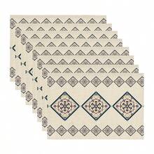 1/2/4/6/8pcs Digital Printed Placemats, Bohemian Pattern Printed Placemats For Dining Table Decor, Suitable For Daily Use, Festivals, Parties, Birthdays, Weddings, Dinners, Kitchen & Dining Room - Multicolor - View 16