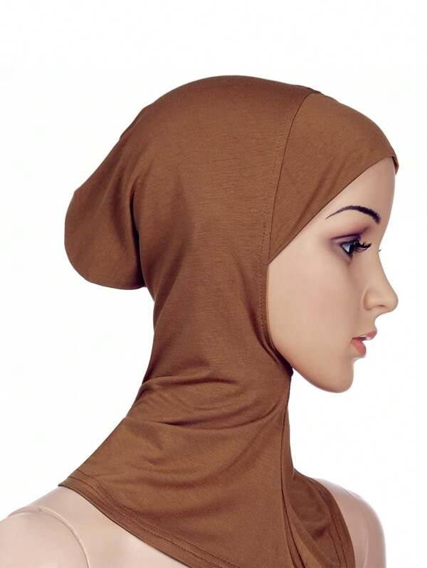 1pc Brown Fashion Muslim Headscarf For Women
