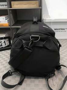 Outdoor Hiking Bag, Large Capacity Student Bag, Three Purpose Backpack, Unisex - Black - View 6