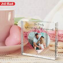 1 Peça Placa Decorativa Acrílica Personalizada - Personalizável com Texto e Imagens, Saudações de Feriados, Presentes de Aniversário | Exibição de Mesa Inspiradora | Sem Fonte de Alimentação Necessária | Ótimo para Decoração Doméstica, Dia dos Namorados, Decoração Dia dos Namorados, Multifuncional, Ornamental, Anti-Mofo, Reutilizável, Fofo, de Alta Qualidade, Vintage, Colorido, Personalizado, Único, Presentes Ideais para Ele, Presentes Ideais para Ela, Namorada, Namorado, Pai, Mãe, Família, Amigos, Filho, Filha, Estudantes da Escola, Sala de Jantar, Banheiro, Sala de Estar, Quarto, Escritório, Sala de Chá, Escola, Casa, Atualização do Quarto, Formatura