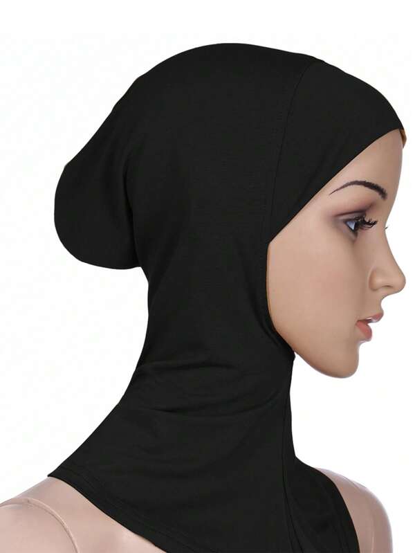 1 Pc Muslim Black Fashion Headscarf For Women