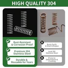 300PCS Compression Springs Assortment Kit 23 Different Sizes 304 Stainless Steel Small Springs Set Mechanical Metal Mini Spring For DIY Repairs Project - As Pic - View 2