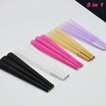 200/100/50/30 Stück Regenbogen Großformat Fertig-Cones Set - 110mm natürliche ungebleichte Drehpapiere mit Filtern, Verpackungsröhren & Trichter, ultraduenn & langsam brennende Trompetenrohr Drehpapiere | Buntes Rauchen Zubehör Set, Urlaubsgeschenke