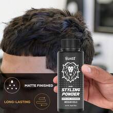 BUNEE Lion Fluffy Powder 20g/Pcs - Oil Control Volumizing Texturizing Powder, Easy Grab & Go Styling For Casual, Party, Office Look - 蓬鬆粉 - 查看 8