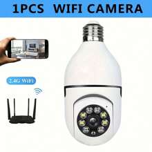1PC 1080P High-Definition Indoor Surveillance Camera, 2.4G Wireless WIFI Network, USB-Powered Home Security Camera, 350° Panoramic Rotating Camera, APP Application Control, Indoor And Outdoor Night Motion Detection, Real-Time Human Tracking, Two-Way Voice, Sound And Light Alarms, Digital Zoom PTZ, Smart Home Functions, 4x Digital Zoom Display, Suitable For Home Security.