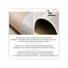 A Premium Oversized Area Rug, Featuring A Lightweight And Portable Design With Personalized Geometric Patterns. This Luxurious Area Rug Complements Various Home Decor Styles, Boasts High-End Machine-Washable Convenience, And Utilizes High-Density Material With Non-Slip Bottom Particles For Fade Resistance. Bathroom Accessories Back To School Entryway Decor Bathroom Kitchen Decor - Multicolor - View 7