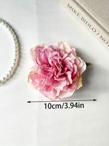 6 pièces Épingle à cheveux à fleurs artificielles de la série rose douce pour femmes, accessoire de coiffure de style Mori pour la mode, clips pour franges latérales, épingles à cheveux haut de gamme à fleurs convenant à un usage quotidien, accessoire capillaire, accessoire d'été, voyage, pinces à cheveux, barrette, pinces à cheveux