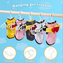 10/20pcs Infant/Toddler Plastic Hangers With Metal Clips, Clothes Storage Rack For Kids - Multicolor - View 7