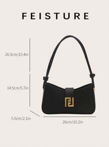 1pc Minimalist French Style Fashion Casual Versatile Underarm Crossbody Baguette Bag For Women