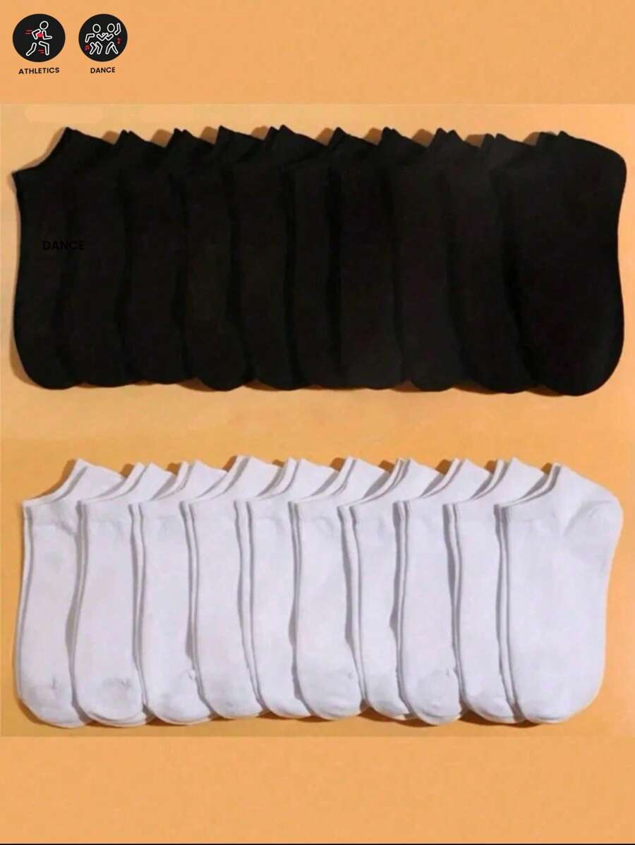 [100pz/80pz/60pz/40pz/36pz/30pz/24pz/20pz/10pz/8pz/6pz/4pz/2pz] Pacchi di calzini sportivi casual di moda per uomo e donna, calzini alla caviglia traspiranti, adatti per attività all'aperto/esercizio, comodi per uso quotidiano, adatti per sport, casa, tempo libero e lavoro