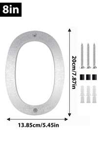 Números de dirección modernos en 3D, negros e impermeables - Placas de puerta exteriores de fácil instalación para el hogar, el garaje y el buzón, de 8" | Plástico resistente, resistente a la intemperie, fácil instalación, decoración moderna del hogar, señalización resistente a la intemperie | Placas de dirección modernas | Números resistentes a la intemperie, decoración de pared exterior