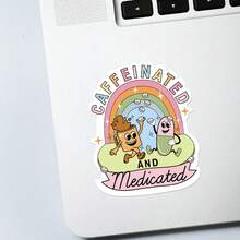 5 miếng dán văn phòng vui nhộn - Miếng dán có chứa caffein và thuốc - Bền và chống tia UV | Hoàn thiện bóng | Hoàn hảo cho máy tính xách tay, bình nước, điện thoại | Quà tặng lý tưởng cho người yêu sách và độc giả, cho ngày tựu trường, Quà tặng cho người yêu sách, cho nhân viên, quản lý và đồng nghiệp, Đồ trang trí ngăn làm việc hoàn hảo, Quà tặng vui nhộn cho công việc hoặc Lời nhắc nhở động lực cho gương chiếu hậu - Nhiều màu - Xem 3