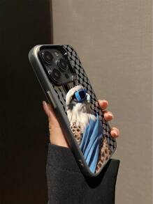 Majestic Eagle Designed Phone Case, Islamic Traditional Pattern, Matte Finish Anti-Fall Camera Protective Phone Cover, Compatible With IPhone11, 12, 13, 14, 15, 16 Pro Max, X, XS, XR, 16e, 15 Plus, Galaxy A03, Galaxy Infinix, Honor X50i, Vivo, Redmi, OPPO, Realme