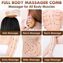 1/2pcs Plastic Massage Brush, Manual Full Body Massager, Head Abdomen Leg Body Relaxation Cushion Soft Brush For Home Use, Ergonomic Anti-Fatigue Massage Tool