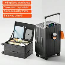 Maleta de viaje con ruedas giratorias de gran capacidad y expandible, con marco de aluminio ligero, equipaje de mano, regalo de lujo, maletín de viaje premium para hombres, mujeres, estudiantes, viajes de negocios, vacaciones, bolso para la escuela, accesorios y artículos escolares