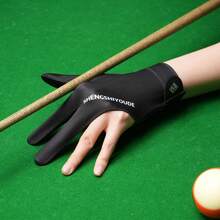 1pc Left Hand Snooker/Pool Glove With 3 Exposed Fingers, High Elasticity, Lightweight & Anti-Slip, Unisex - Multicolor - View 11