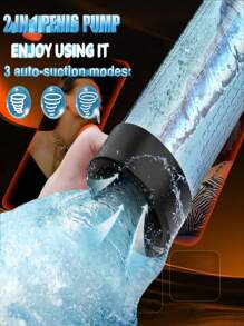 Electric Penis Enlarge Vacuum Pump With 4 Suction Intensities, Rechargeable Automatic High-Vacuum Penis Enlargement Extend Pump, Air Pressure Device Black Sex Toys