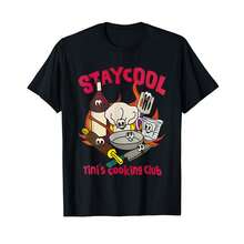 Stay Cool Tini Cooking Club Funny Chef Foodie Kitchen Humor T-Shirt% SP Anniversary Gifts - Black - View 1