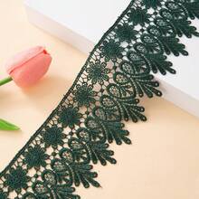 1 Yard Venetian Lace Trim, Available In White, Red, Black, Beige, Brown, Gold, Yellow, Gray, Navy Blue, Blue, Green, Purple, Tan And Dark Brown, Suitable For Sewing Crafts And Clothing Decoration - Multicolor - View 23