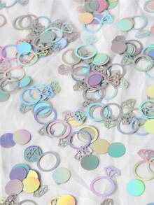 1 包彩色圆形纸屑，适用于婚礼、生日派对、餐桌装饰、返校节、情人节 - 彩色 - 查看 4