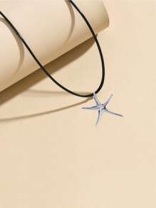 1 pezzo Elegante e delicato gioiello collana a forma di stella marina alla moda per donne