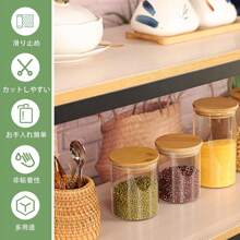 Cupboard Sheet 30x500cm Shell Kitchen Mat Transparent EVA Protective Mat Anti-Slip Insect Repellent Antibacterial Anti-Mold Storage Mat Kitchen Drawer Mat Refrigerator Mat Bookshelf Mat Free Cut (Transparent, 30x500cm)