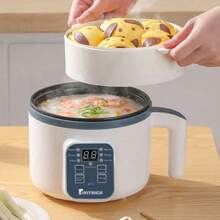 RAF Fogão e Vapor Elétrico Portátil Mini Para 1-3 Pessoas. Panela Elétrica Antiaderente Versátil Para Cozinhar a Vapor e Ferver Frango, Macarrão, Arroz, Sopa, Mingau, Aveia, Pães e Muito Mais, Rápido e Conveniente
