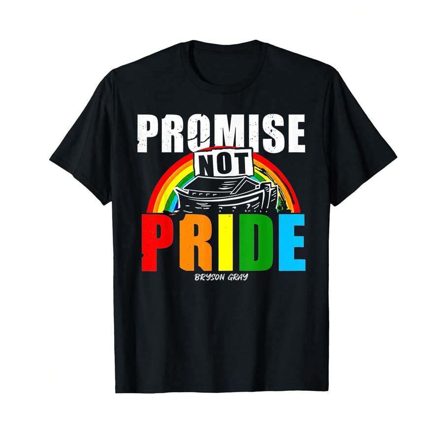 Promise Not Pride Bryson Gray T-Shirt! TR Anniversary Gifts - Black - View 1